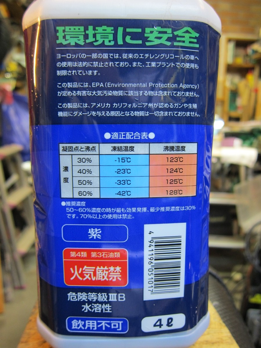 使用したクーラント(冷却液)