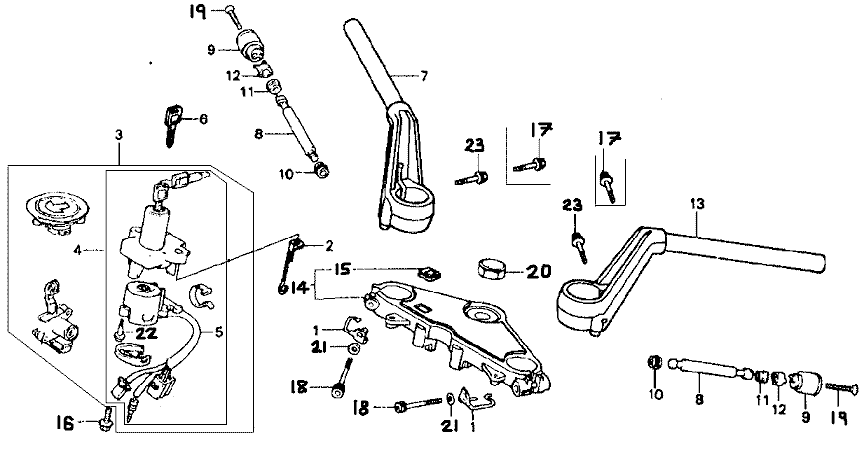 HONDA BROS Manual - ハンドル・バー タイプ②