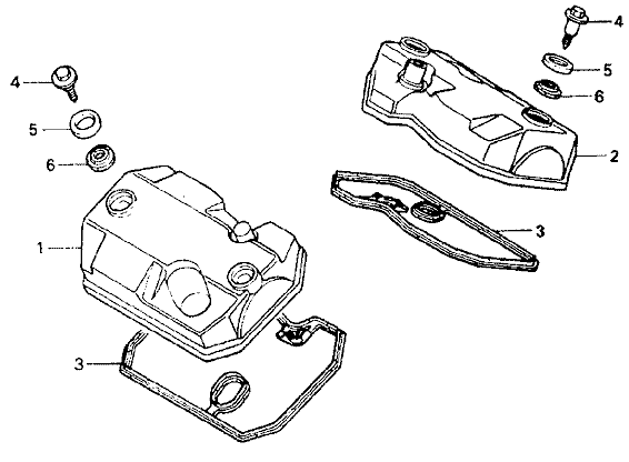 HONDA BROS Manual - シリンダー・ヘッド カバー