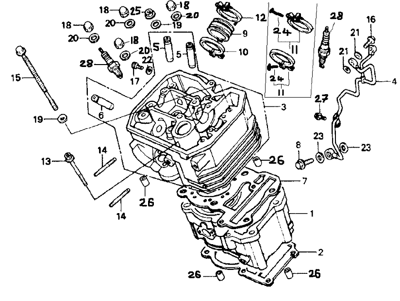HONDA BROS Manual - フロント シリンダー