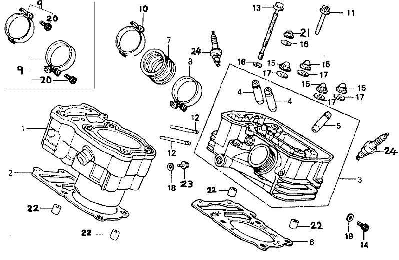 HONDA BROS Manual - リア シリンダー