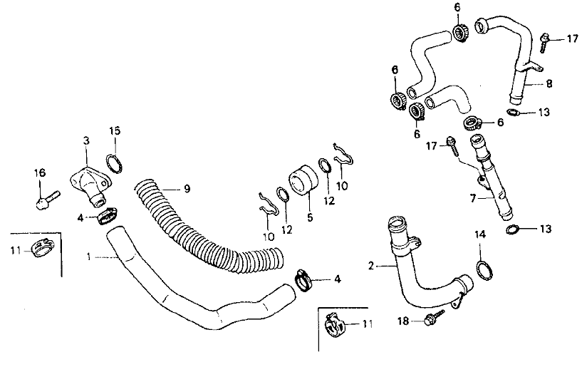 HONDA BROS Manual - ウォーター パイプ