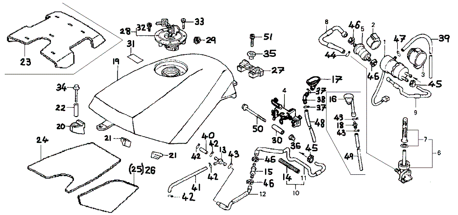 HONDA BROS Manual - フュエル タンク