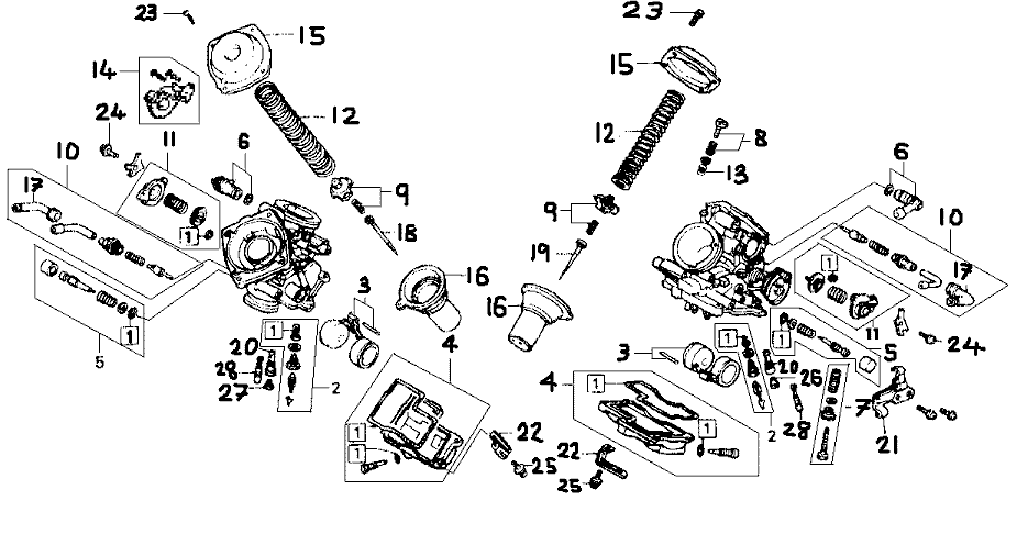 HONDA BROS Manual - キャブレター コンポーネント