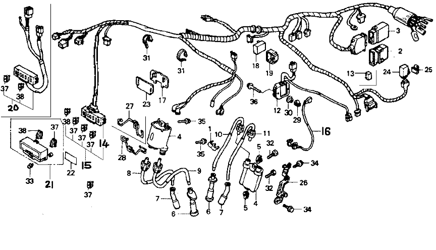 HONDA BROS Manual - ワイヤーハーネス