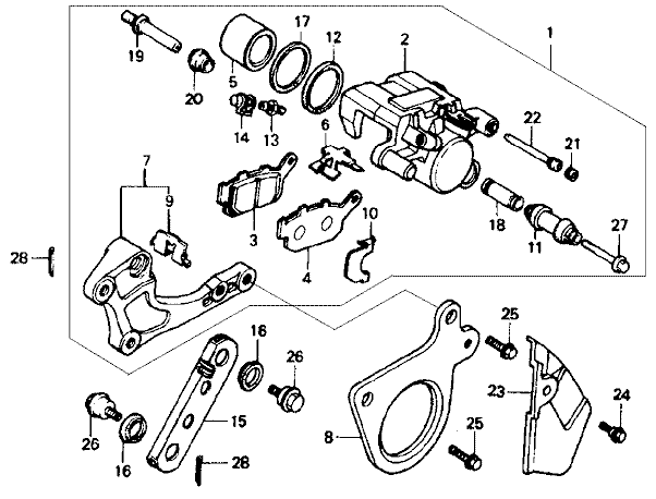 HONDA BROS Manual - リア キャリパー
