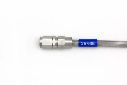 SWAGE LINE イージーオーダーブレーキホース フィッティング ステンレス クリアホース 1100mm