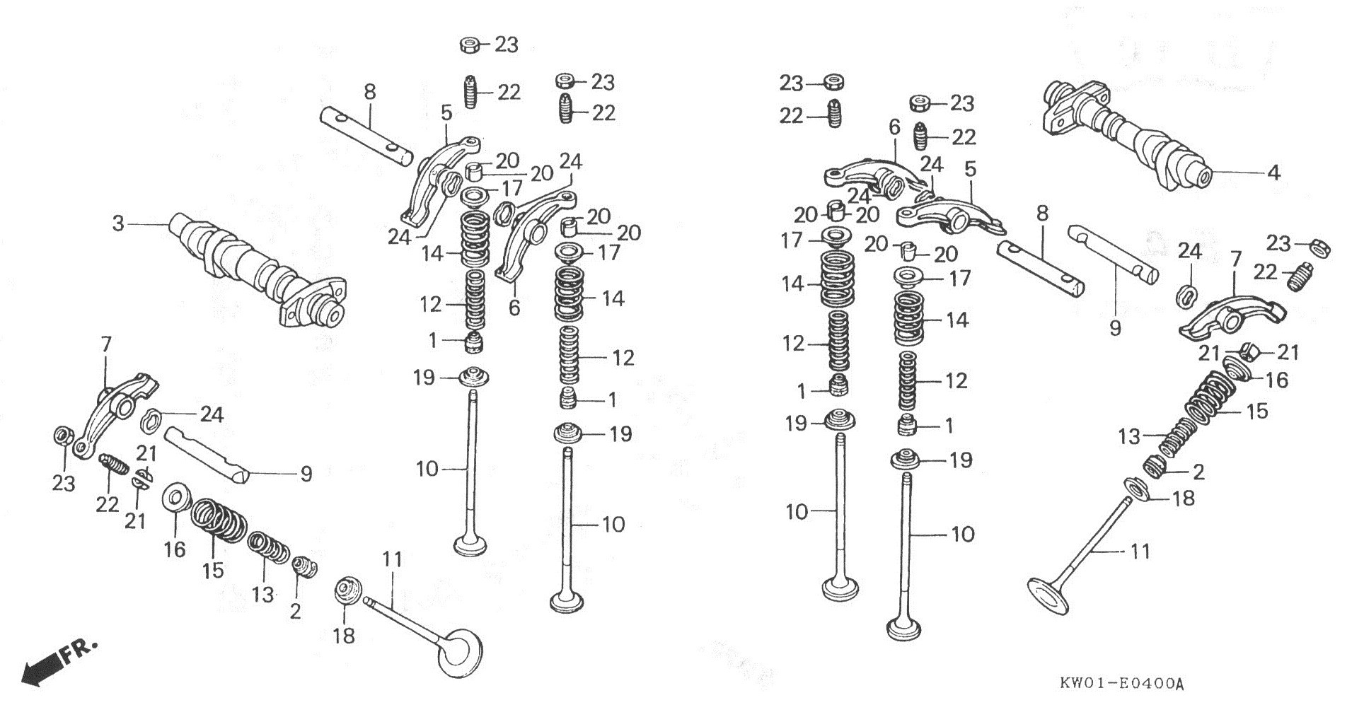 HONDA BROS Parts List - バルブ