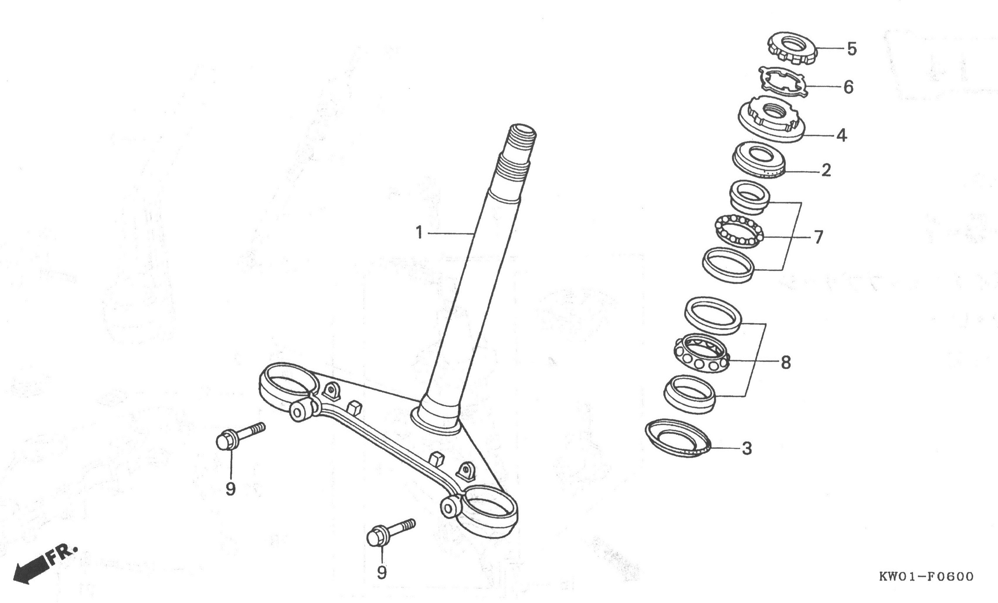 HONDA BROS Parts List - ステム
